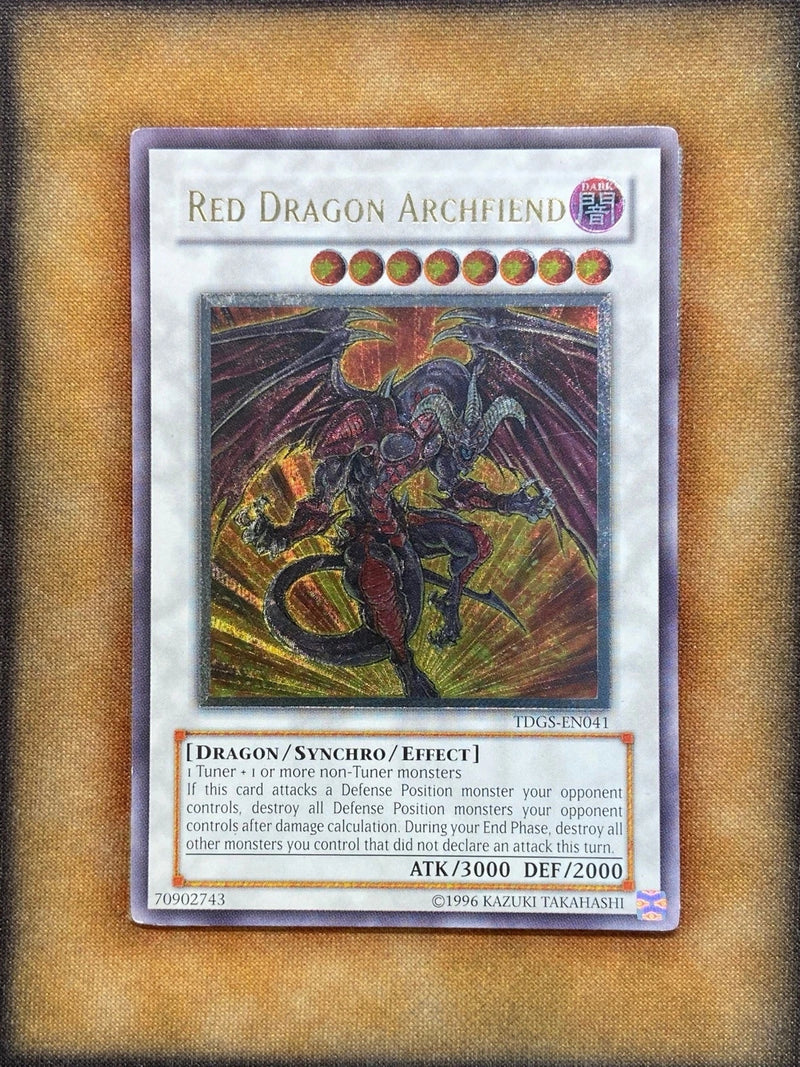 Yugioh Red Dragon Archfiend TDGS-EN041 Ultimate Rare LP-1