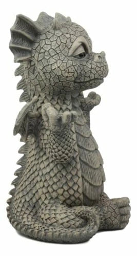 Whimsical Inner Peace Garden Yoga Asana Meditating Dragon Statue Decor Figurine-4