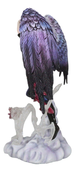 Air Elemental Magic Wizard Sorcerer Bending The Clouds W/ Acrylic Dragon Statue-5