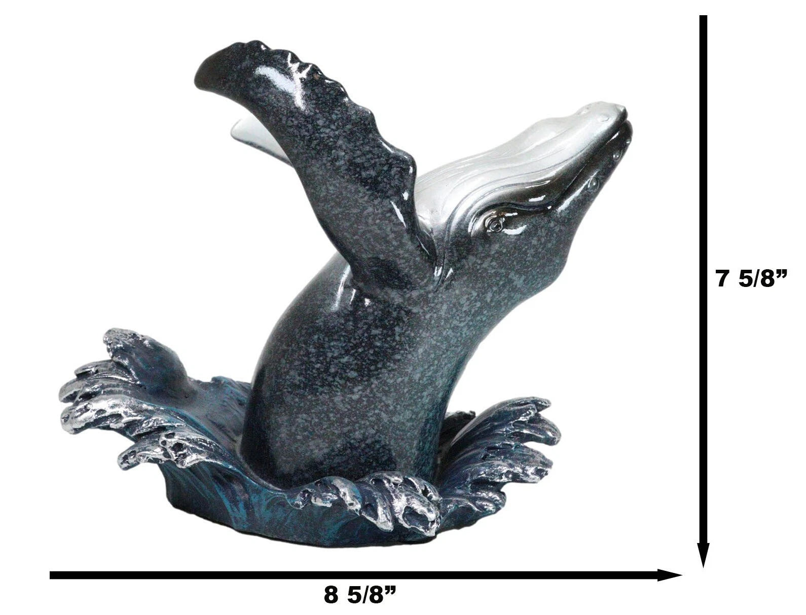 Nautical Ocean Marine Leaping Baleen Humpback Whale Wine Bottle Holder-6