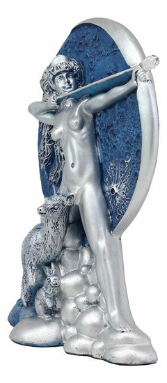 Oberón Zell, diosa griega de la caza, Luna, Diana, dibujo, arco y flecha, estatua -6