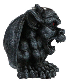 Crouching Gothic Horned Devil Chimera Gargoyle Backflow Incense Cone Burner-2