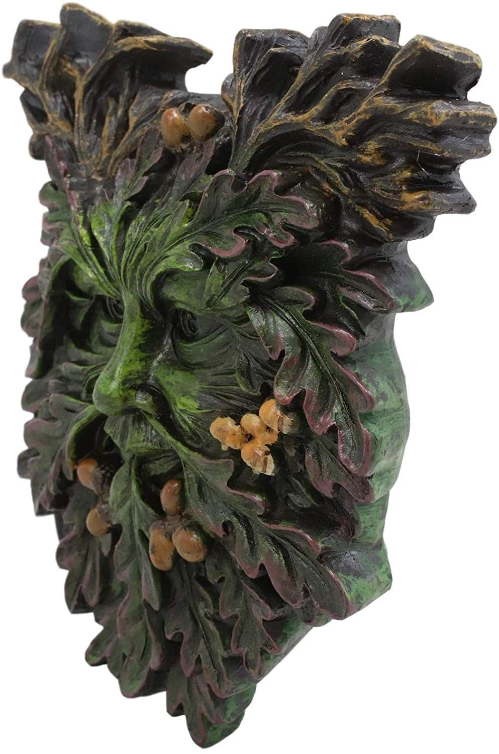 Celtic Autumn Euphoria Celtic Greenman Hanging Wall Decor Plaque 6" High-3