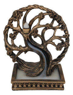 Forest Crann Bethadh Celtic Willow Tree of Life Backflow Incense Cone Burner-2