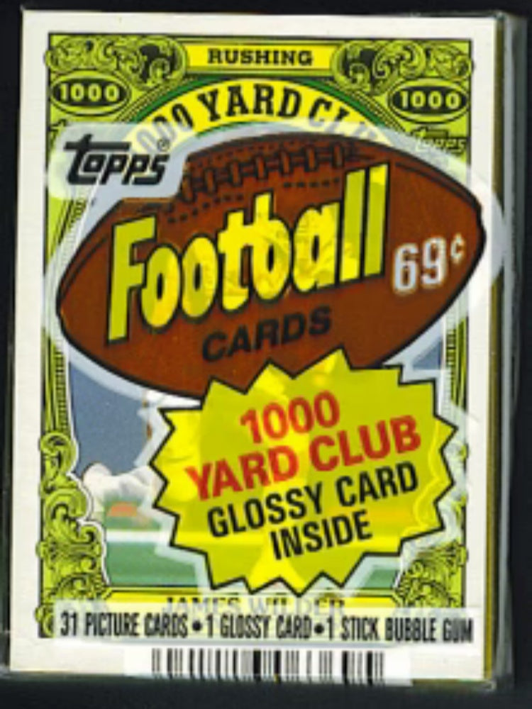 1986 Topps Football Unopened Cello Pack-1