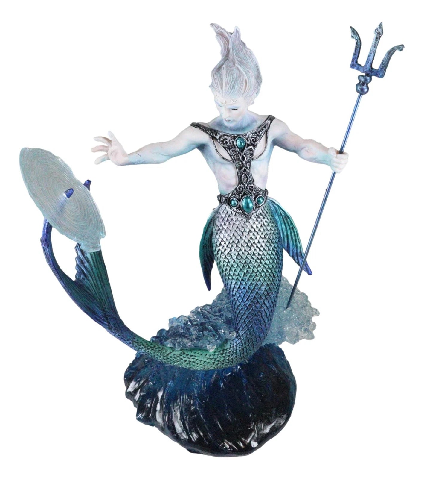Water Elemental Talokan Sea Wizard Sorcerer Bending Ocean Spirit Energy Figurine-6