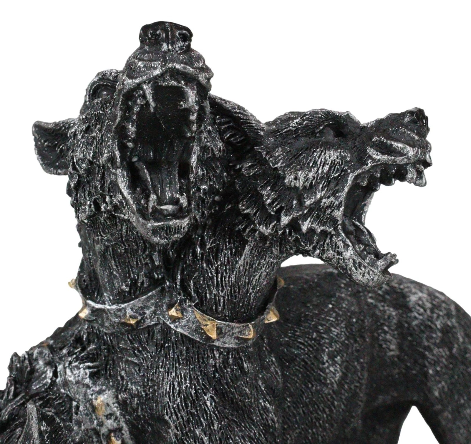 Figura de Cerbero, guardián de la hidra de tres cabezas, perro de Hades, perro guardián de la mitología griega-4