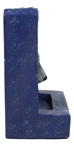 Phases Of The Moon Alpha Black Wolf With Crescent Mark Backflow Incense Burner-7