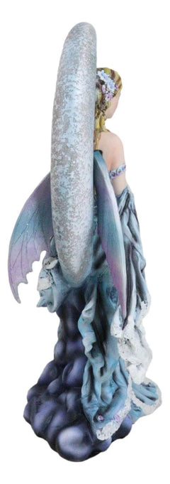 Large Celestial Moon Water Elemental Fairy Statue 11"H By Nene Thomas-8