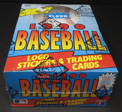 1990 Fleer Baseball Unopened Wax Box (FASC)-1