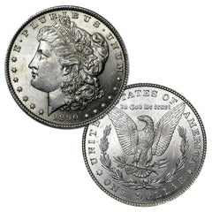 1890 P Morgan Silver Dollar $1 Brilliant Uncirculated BU 90% Silver-1