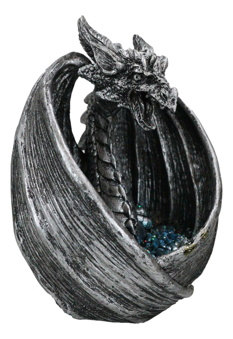 Ancient Wise Dragon Flame Protecting Rune Crystals Backflow Cone Incense Burner-5