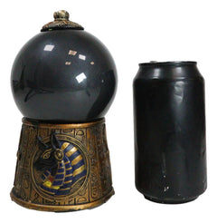 Figura de bola de tormenta de arena negra Anubis, dios egipcio de la momificación y la vida después de la muerte-6