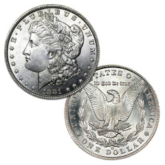 1881 O Morgan Silver Dollar $1 Brilliant Uncirculated BU 90% Silver-1