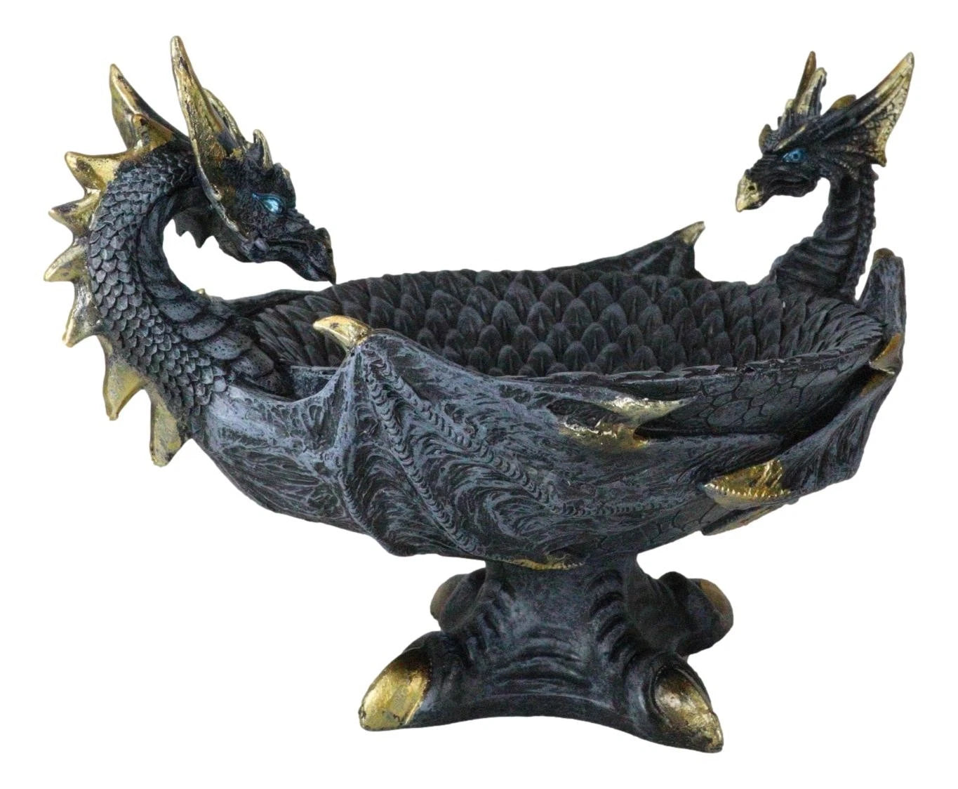 Figura decorativa de popurrí con forma de frutero de Dragones Dobles, 30 cm de ancho-5