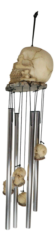 Halloween Freaky Oversized Skull Wind Chime Home Patio Skeleton Cranium Decor-3