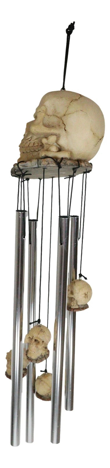 Halloween Freaky Oversized Skull Wind Chime Home Patio Skeleton Cranium Decor-3