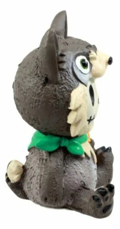 Furrybones Big Bad Wolf Figurine 3.5"H Hooded Wolfgang Costume Skeleton Monster-4