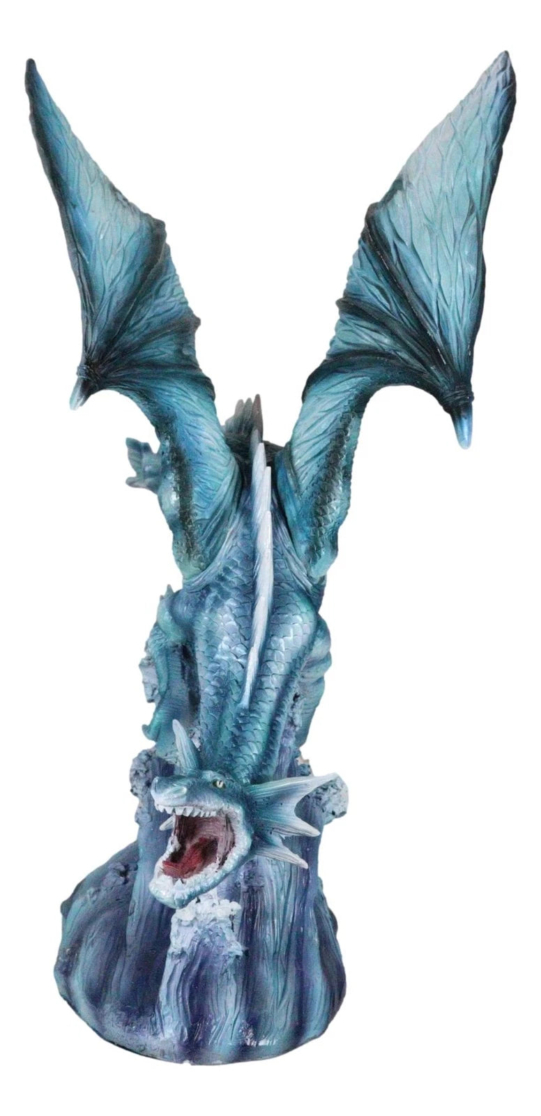 Large Flying Sea Dragon Statue 16.5"Long Mythical Fantasy Ocean Dragon Lord-5