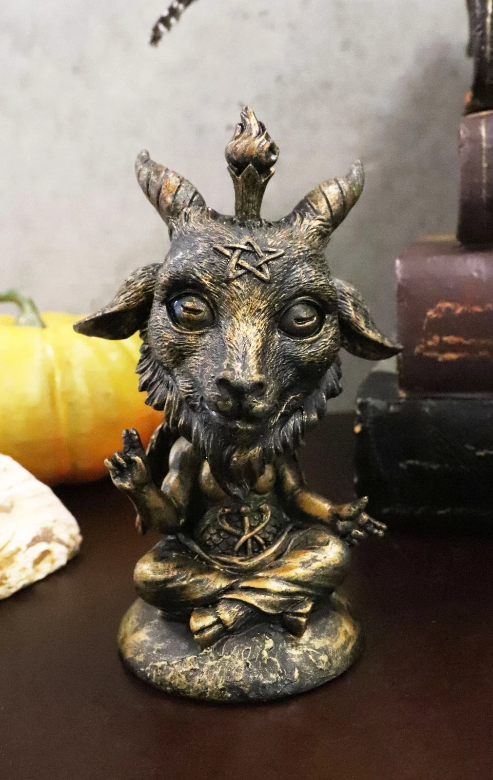 Sabbatic Goat Of Mendes Samael Lilith Baphomet Bobblehead Figurine