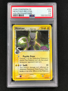 Pokemon 2006 Mewtwo Stamped Reverse Holo 24/110 PSA 1.5-1