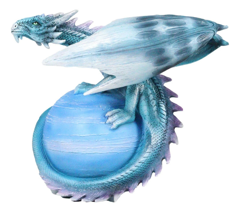 Celestial Galaxy Planet Mercury Terrestrial Blue Guardian Dragon Figurine-3