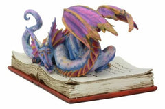 Amy Brown Fantasy Rainbow Book Wyrm Dragon Of Bibliography Figurine Decor Statue-6