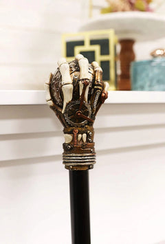 Steampunk Skeleton Hand Grasping The Evil Eye Swagger Stick Cane Party Staff 38"-4