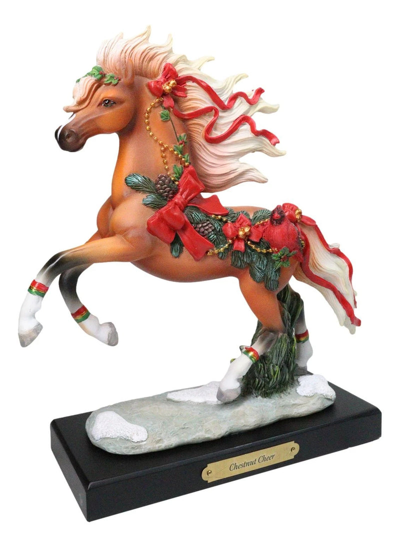 Chestnut Cheer Prancing Steed Horse Western Decor Figurine By Laurie Prindle-4