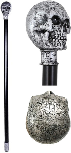 Gothic Celtic Astrology Skull Decorative Prop Walking Cane Accessory-2