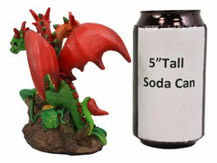Colorful Garden Fruits and Berries Green Dragon Statue by Stanley Morrison-2
