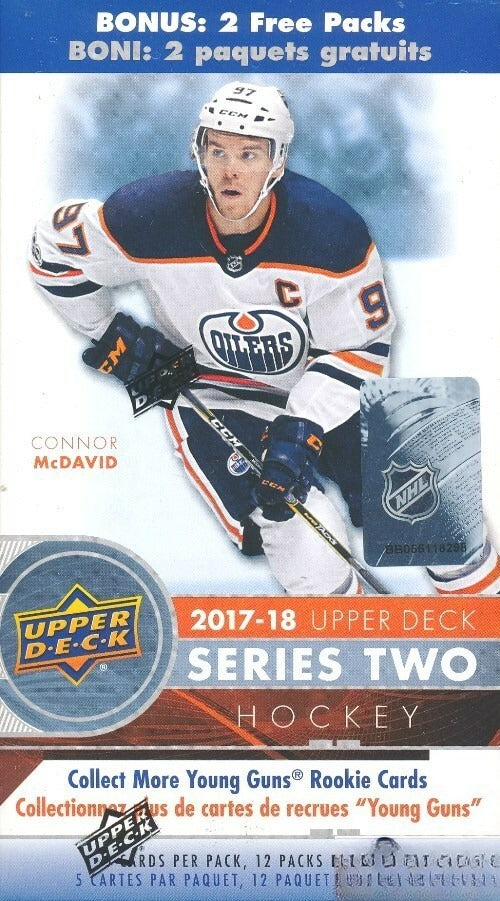 2017/18 Upper Deck Series 2 Hockey HUGE Sealed 12 Pack Blaster Box-2 Young Guns-1