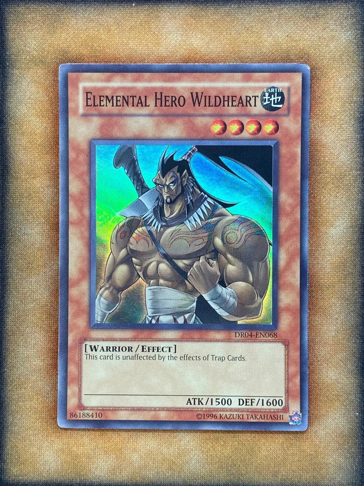 Yugioh Elemental Hero Wildheart DR04-EN068 Super Rare LP-1