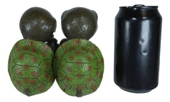 Figuras de pareja de tortugas románticas y amorosas náuticas "My Rock" (juego de 2 piezas)-2