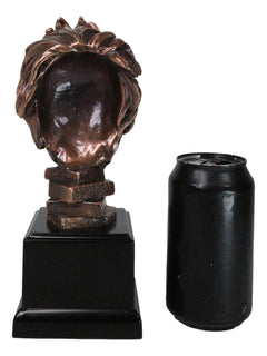 King Of The Jungle African Lion Pride Bust Bronze Electroplated Figurine Statue-3