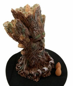 Whispering Forest Celtic Greenman Backflow Incense Cone Burner Figurine-2