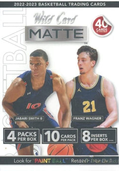 2022/23 Wild Card Basketball EXCLUSIVE MATTE Factory Sealed Blaster Box-8 INSERT-2