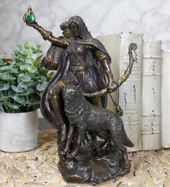 Goddess Of Winter Skadi Hunting W/ Bow Arrow & Vial of Venom Figurine-1