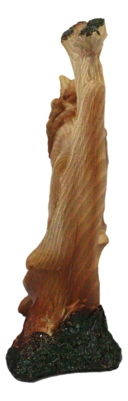 Safari Apex Predator Big Cat Lion King Faux Wood Cutout Carving Resin Figurine-2