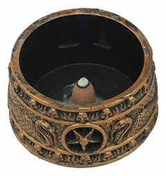 Baphomet Backflow Incense Cone Burner Trinket Jewelry Box-2