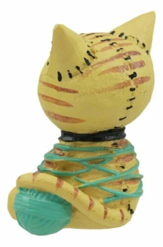 Furrybones Tabby Mao Mao Entangled With Yarn Kitty Cat Skeleton Figurine 2.5"H-3