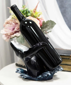 Nautical Ocean Marine Leaping Baleen Humpback Whale Wine Bottle Holder-1