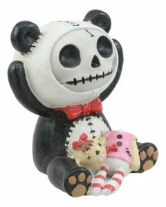 Furry Bones Panda Figurine 2.5"H Adorable Voodoo Skeleton Furrybones Decor-2