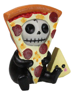 Furry Bones Whimsical Peppi Pizza With Cheese Skeleton Figurine Furrybones-4