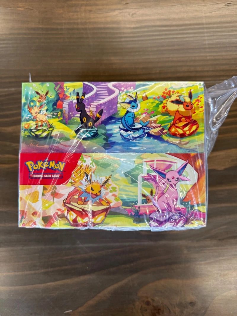 Expositor de latas pequeñas de Pokémon Prismatic Evolutions (8 latas pequeñas) Sellado de fábrica-4