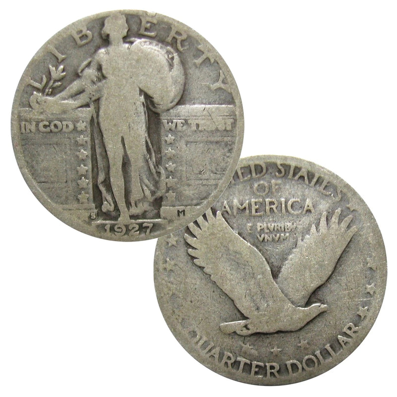 $1 Face - 90% Silver Standing Liberty Quarters Circulated - Random Date-1