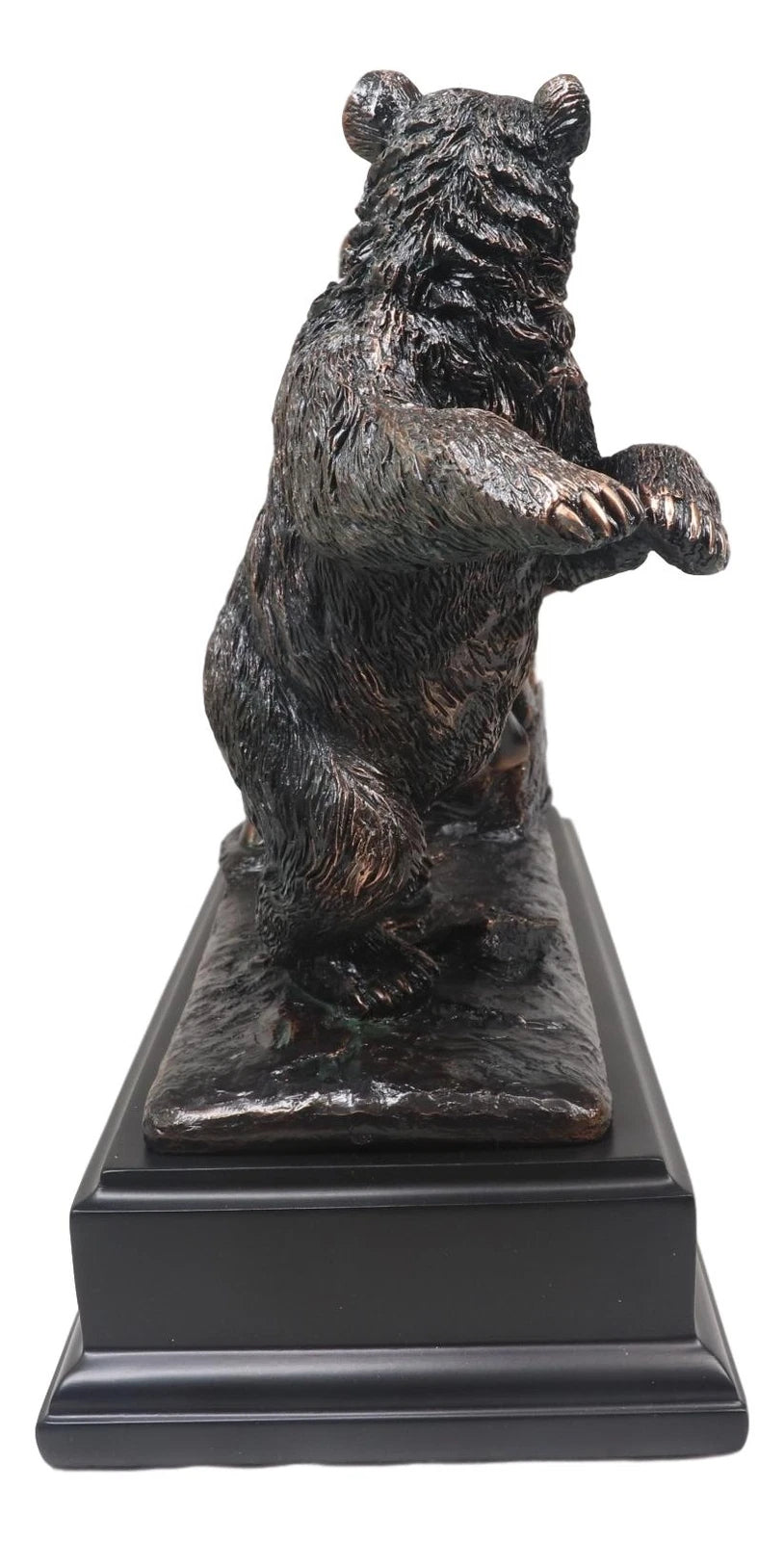 Wall Street Stock Market Signature Charging Bull With Conceding Bear Statue-4