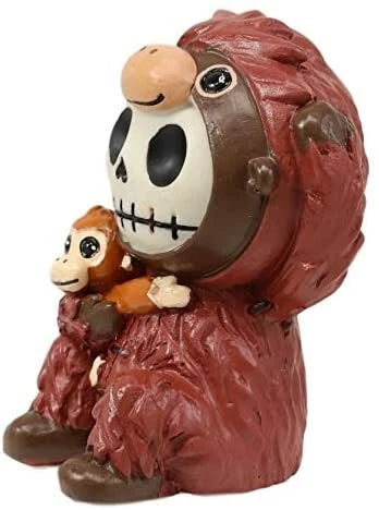 Furrybones Utan The Orangutan Hooded Skeleton Monster Collectible Sculptur-3