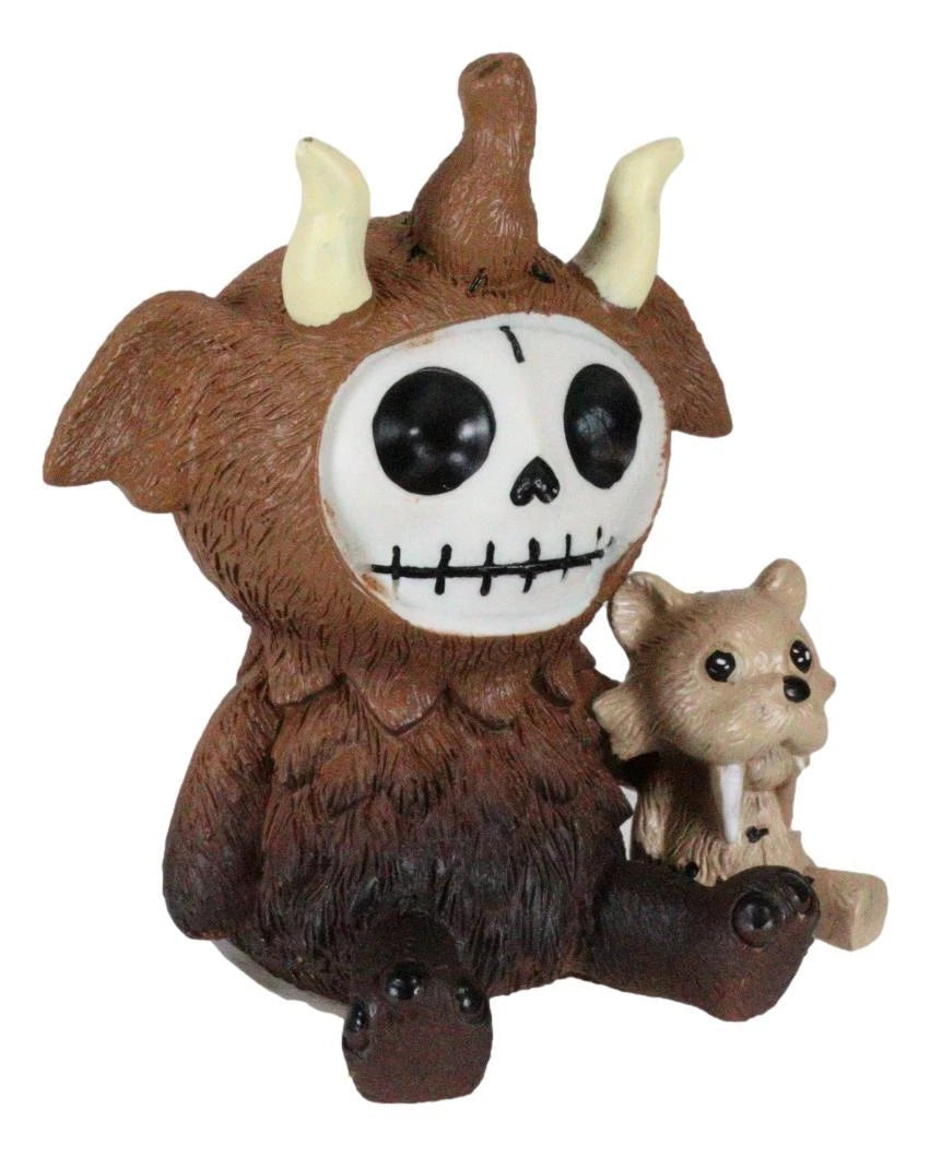 Furry Bones Warren The Mammoth And Sabretooth Tiger Skeleton Furrybones Figurine-2