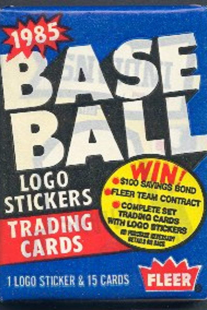 1985 Fleer Baseball Unopened Wax Pack